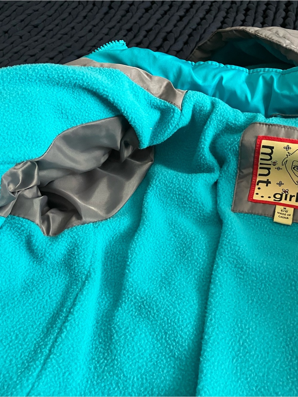 Kids Teal & Gray Winter Jacket - Picture 11 of 13